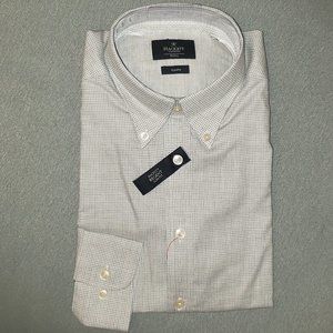 Hackett Button Down Check Print Dress Shirt